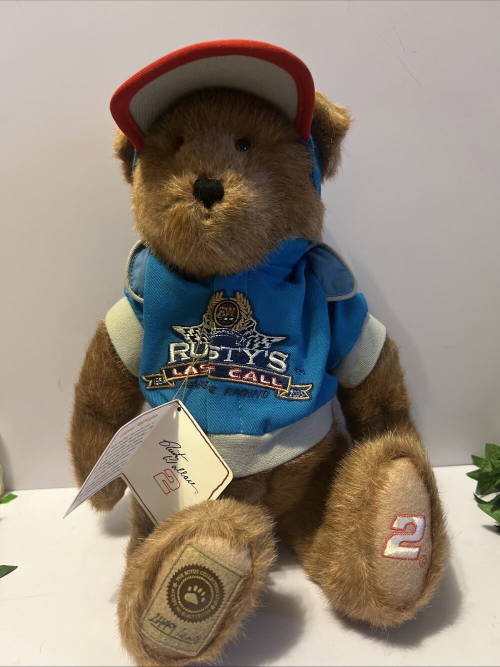 Boyds Bear Rusty Wallace’s #2 Penske Racing Last Call Nascar Limited Edition